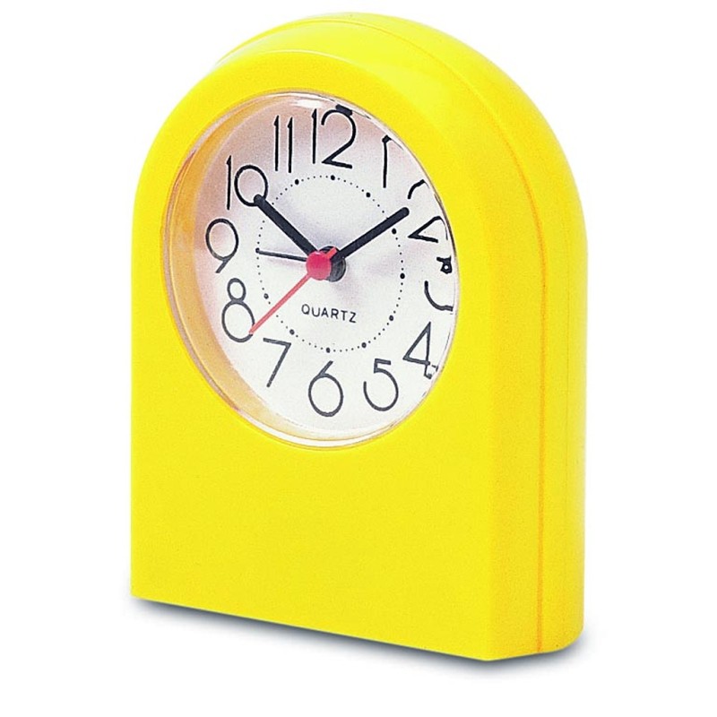 Sveglia da tavolo basic giallo personalizzato C12152G