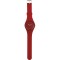 Orologio analogico personalizzabile in silicone rosso personalizzato D10078R