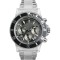 Orologio cronografo personalizzabile in policarbonato nero personalizzato D10654N