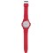 Orologio analogico personalizzabile in plastica e silicone rosso personalizzato D10082R