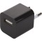 Alimentatore usb in plastica e metallo nero personalizzato E14516N