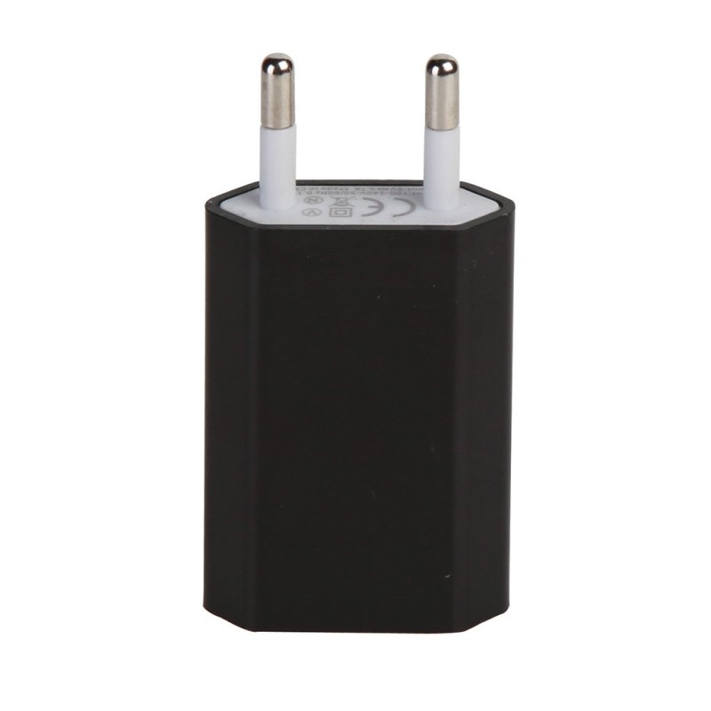 Alimentatore usb in plastica nero personalizzato E14496N