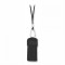Astuccio appendibile da collo in cotone nero personalizzato E14109N