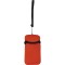 Astuccio appendibile da collo in neoprene arancione personalizzato E14181A