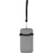 Astuccio appendibile da collo in neoprene grigio personalizzato E14181GR