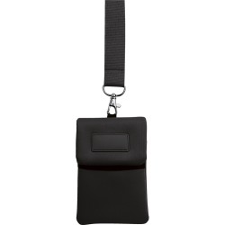 Astuccio appendibile da collo nero personalizzato E14072N