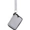 Astuccio appendibile in neoprene e poliestere grigio personalizzato E14071GR