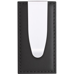 Clip ferma banconote  in metallo e pvc nero personalizzato E14142N