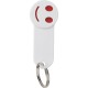 Portachiavi con portagettone in plastica e metallo bianco personalizzato E14049B Portachiavi con portagettone in plastica e metallo bianco personalizzato E14049B