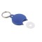 Portachiavi con portagettone in plastica e metallo blu royal personalizzato E14050BL