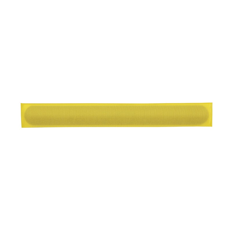 Bracciale autoavvolgente in metallo e poliestere giallo personalizzato E14064G