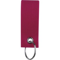 Portachiavi in feltro e metallo fucsia personalizzato E14066FU Portachiavi in feltro e metallo fucsia personalizzato E14066FU
