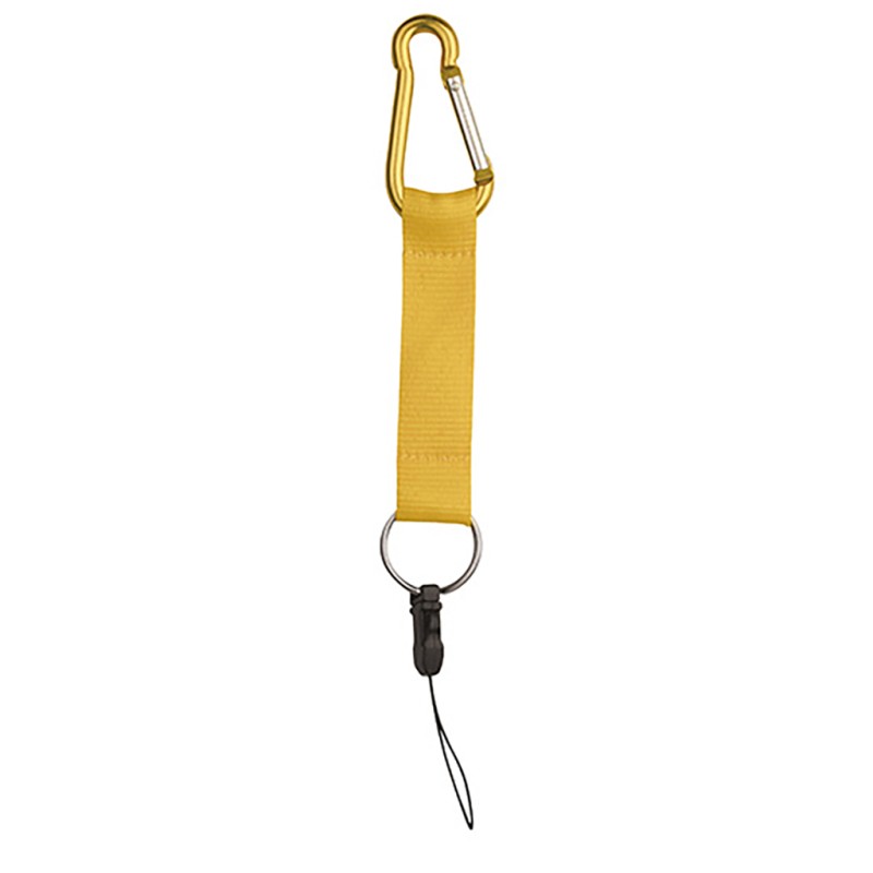 Moschettone in alluminio giallo personalizzato E14069G