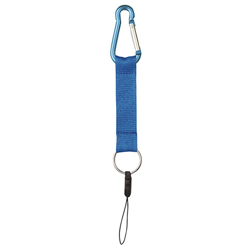 Moschettone in alluminio blu sky personalizzato E14069SK