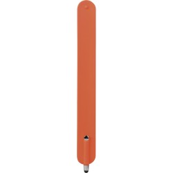 Bracciale autoavvolgente con touch screen in metallo e silicone arancione personalizzato E14081A