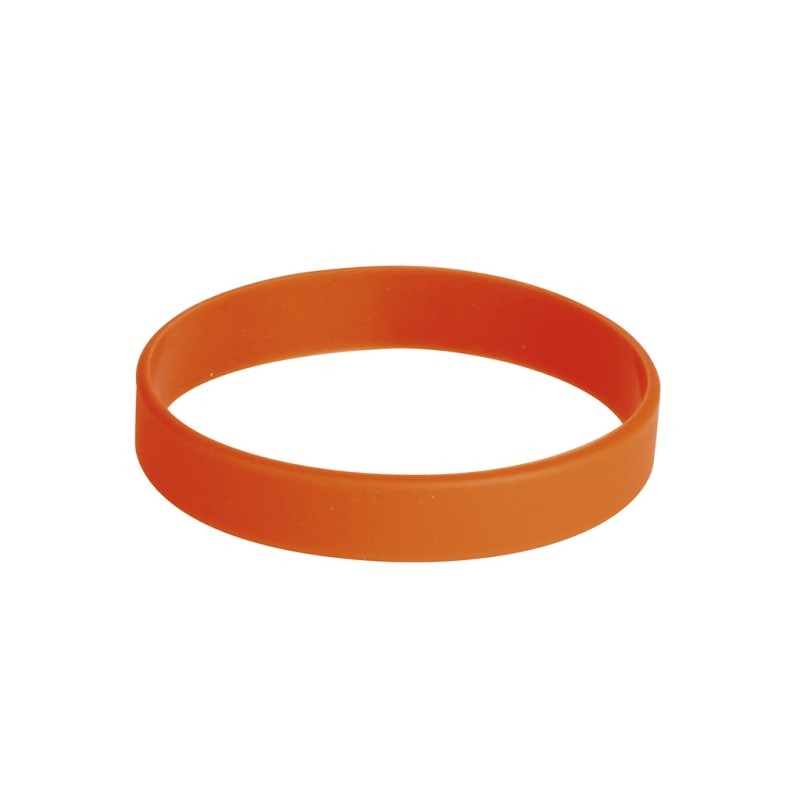 Braccialetto in silicone arancione personalizzato E14099A