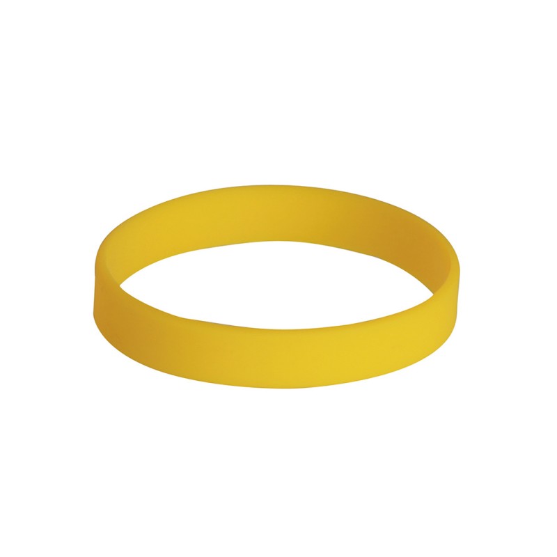 Braccialetto in silicone giallo personalizzato E14099G