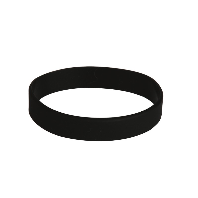 Braccialetto in silicone nero personalizzato E14099N