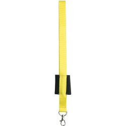 Porta badge in poliestere giallo personalizzato E14101G