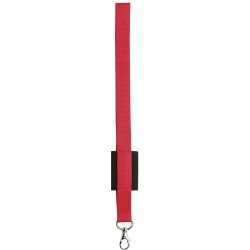Porta badge in poliestere rosso personalizzato E14101R