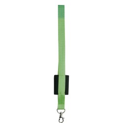 Porta badge in poliestere verde acido personalizzato E14101VA