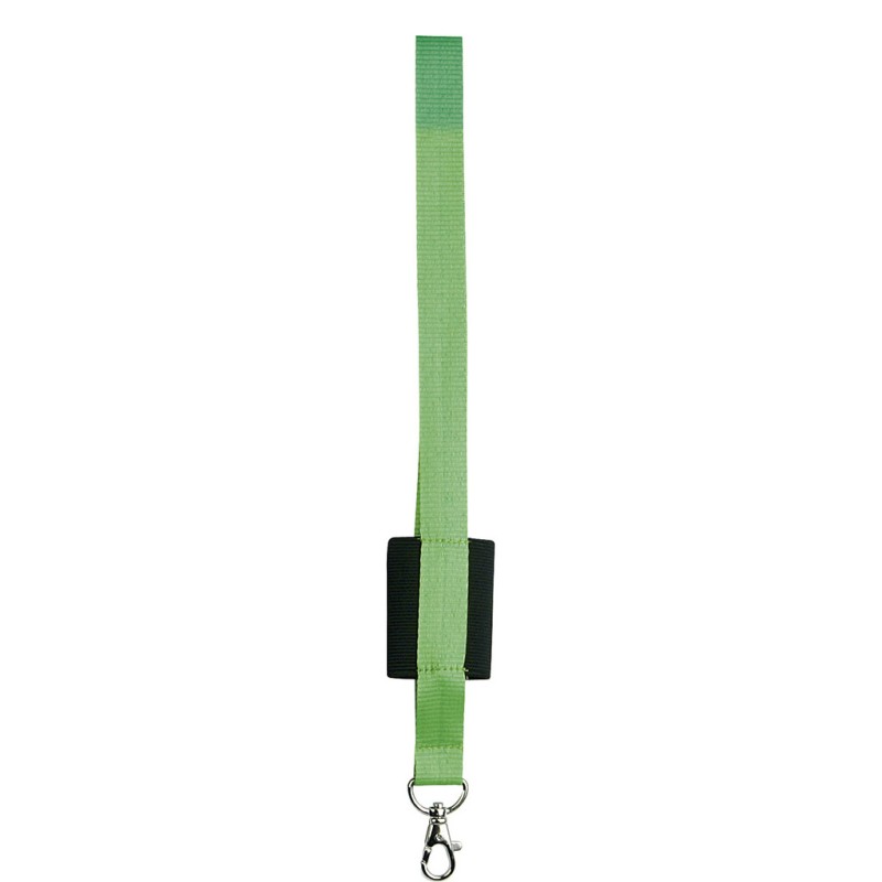 Porta badge in poliestere verde acido personalizzato E14101VA