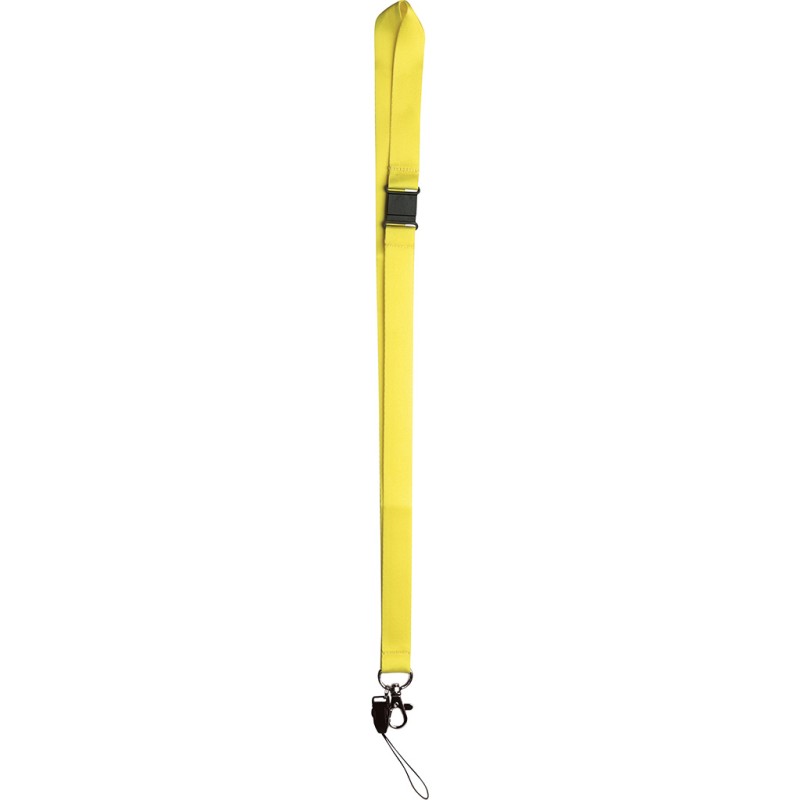 Porta badge in nylon giallo personalizzato E14102G