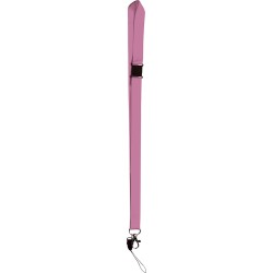 Porta badge in nylon rosa personalizzato E14102RS