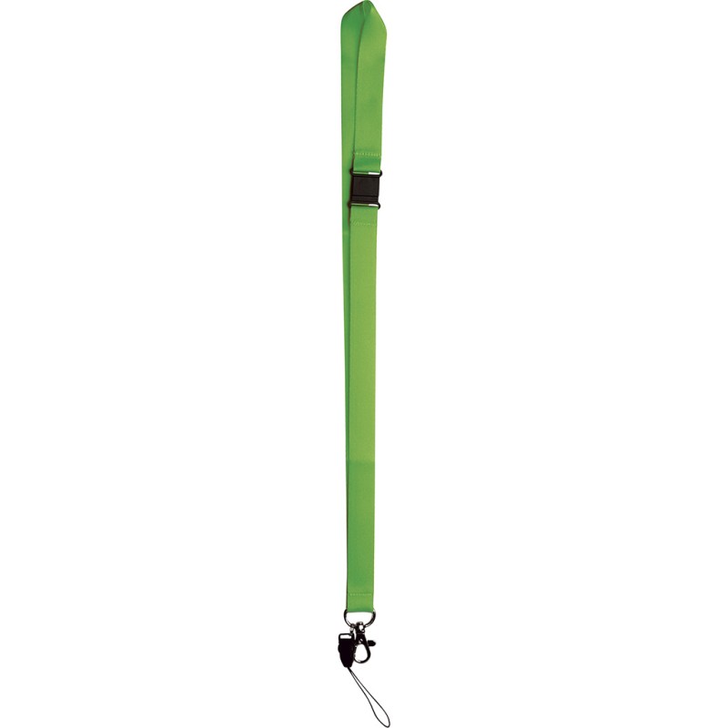 Porta badge in nylon verde acido personalizzato E14102VA