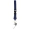 Porta badge in poliestere blu navy personalizzato E14103NY