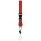Porta badge in poliestere rosso personalizzato E14103R