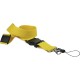 Porta badge in poliestere giallo personalizzato E14105G