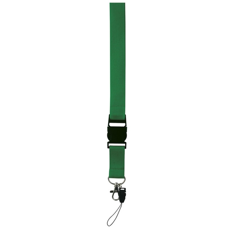 Porta badge in poliestere verde personalizzato E14105V