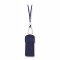 Astuccio appendibile da collo in cotone blu navy personalizzato E14109NY