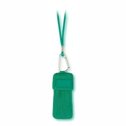 Astuccio appendibile da collo in cotone verde personalizzato E14109V Astuccio appendibile da collo in cotone verde personalizzato E14109V