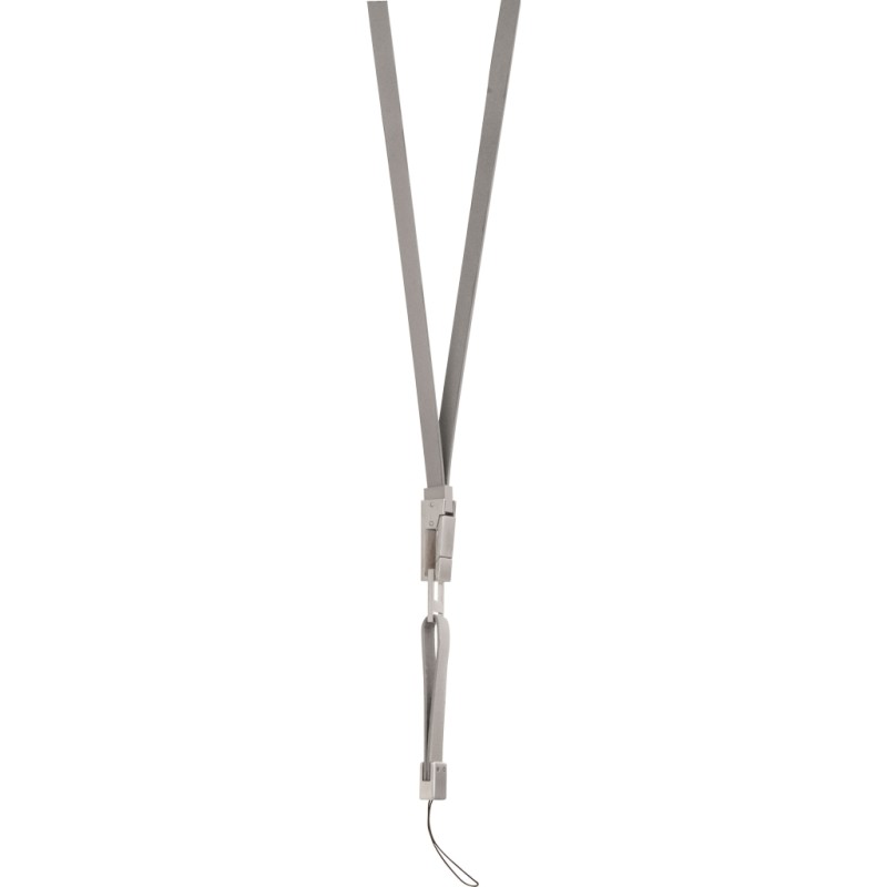 Porta cellulare da collo in pelle grigio personalizzato E14127GR Porta cellulare da collo in pelle grigio personalizzato E14127GR
