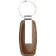 Portachiavi in metallo e pvc marrone personalizzato E14130M