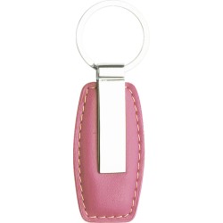 Portachiavi in metallo e pvc rosa personalizzato E14130RS Portachiavi in metallo e pvc rosa personalizzato E14130RS