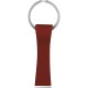 Portachiavi in metallo e pu rosso personalizzato E14132R