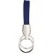 Portachiavi in metallo e pvc blu royal personalizzato E14137BL