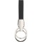 Portachiavi in metallo e pvc nero personalizzato E14137N