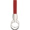 Portachiavi in metallo e pvc rosso personalizzato E14137R