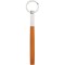 Portachiavi in metallo e pvc arancione personalizzato E14138A