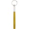 Portachiavi in metallo e pvc giallo personalizzato E14138G