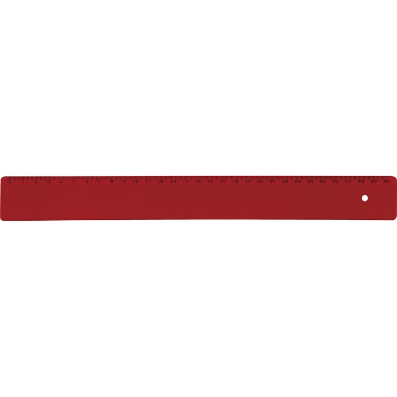 Riga in plastica rosso personalizzato E14146R
