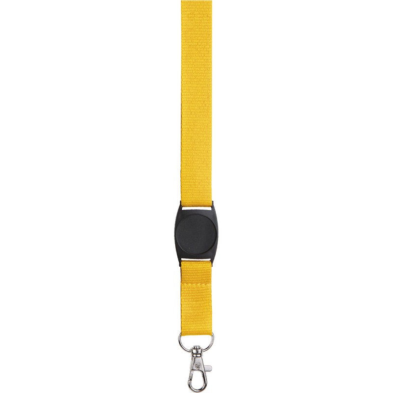 Porta badge in poliestere giallo personalizzato E14147G