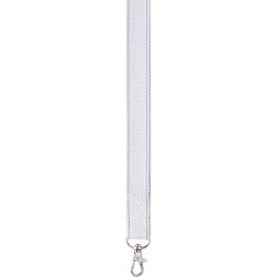 Porta badge in poliestere bianco personalizzato E14148B