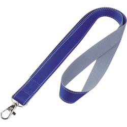 Porta badge in poliestere blu royal personalizzato E14148BL
