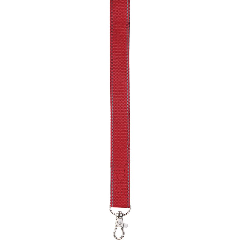 Porta badge in poliestere rosso personalizzato E14148R