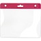 Bustina porta badge in plastica rosso personalizzato E14158R